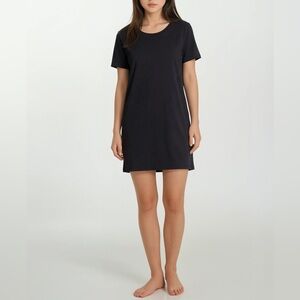 Fighting Eel Black Modal Lydia Mini shirt dress Small NWT